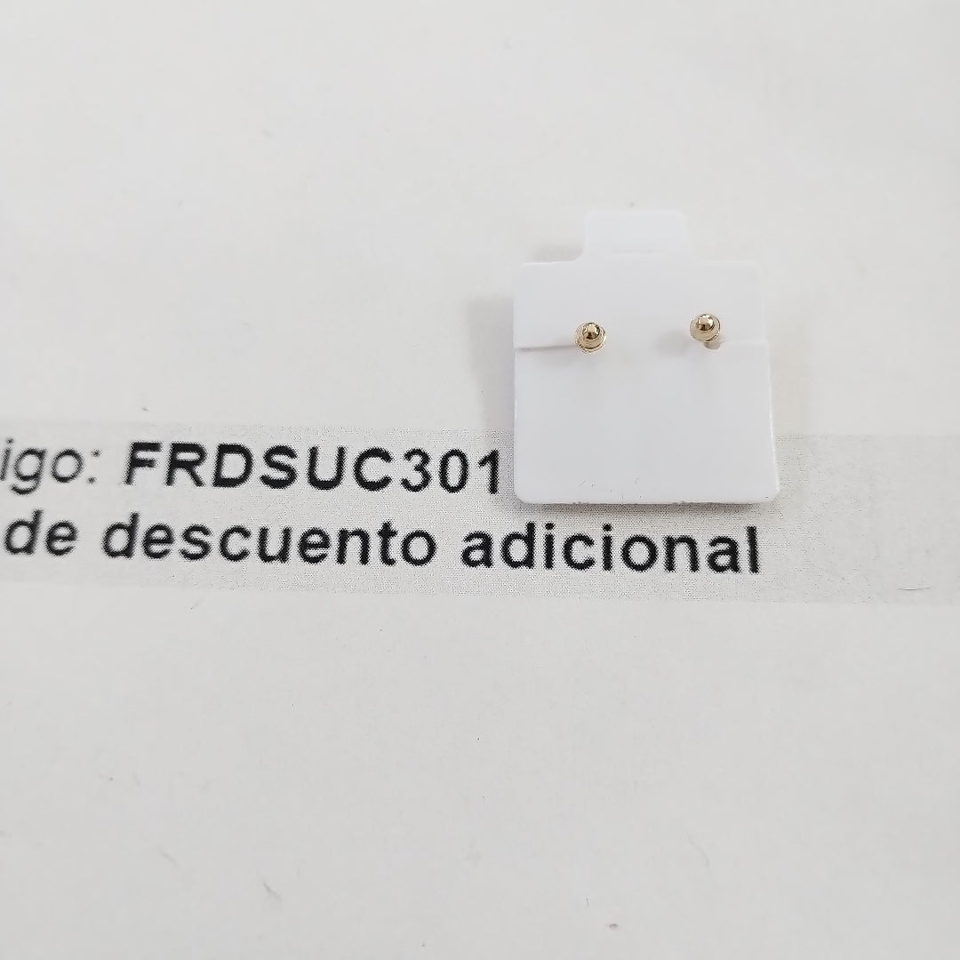 BROQUELES BROQUEL FIG FLOR C CIRCONIA 14K 0.2581 GR (NUEVO)