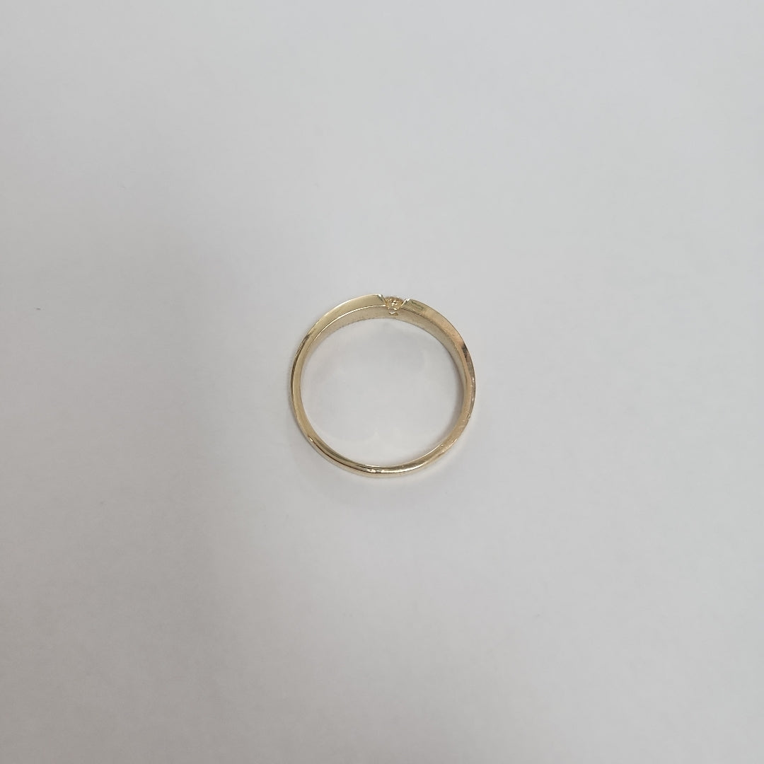 ANILLO ANILLITO SOLITARIO C CIRCONIA 14K 7 TALLA 2.5 GR (NUEVO)
