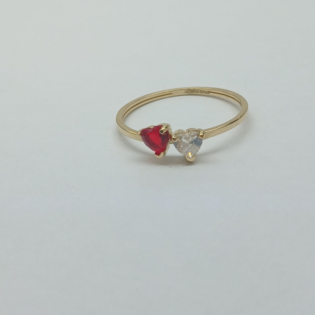 ANILLOS C PIEDRAS COLOR 14K TALLA 8 1.12 GR (NUEVO)