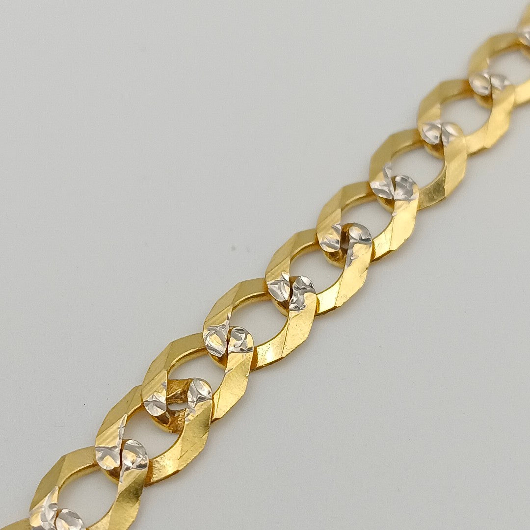 PULSERA BARBADA 14K 21 CM 5.7 GR (NUEVO)