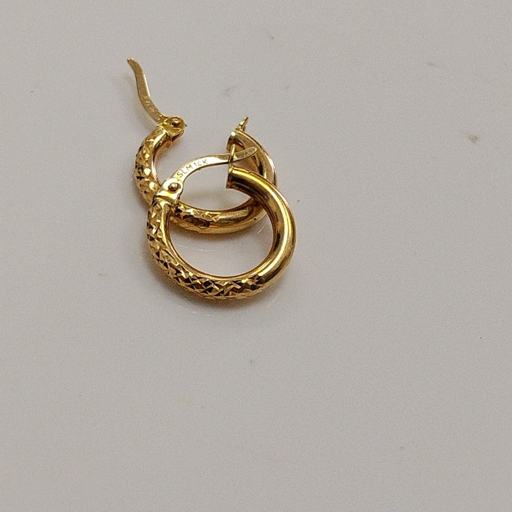ARRACADAS PAR ORO 14 K 1.3 GRMS (SEMINUEVO)