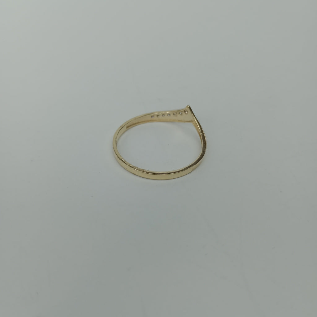 ANILLOS CON CIRCONIAS 14K TALLA 9 1.1 GR (NUEVO)