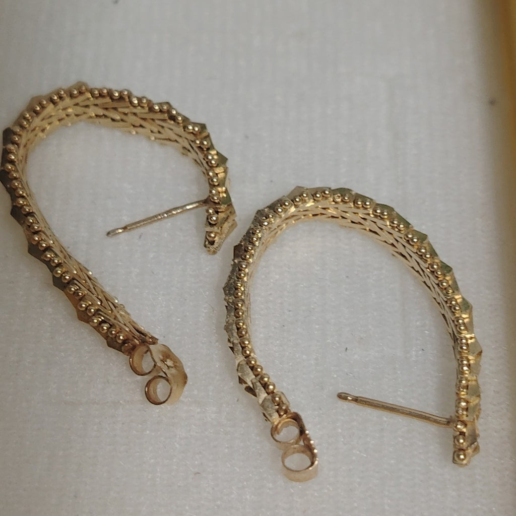 ARETES PAR ORO 14 K 5,40 GRMS (SEMINUEVO)