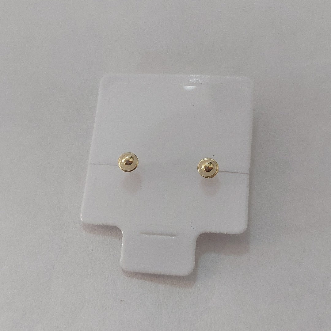 BROQUELES BROQUEL FIG SONRISA ESMALTE ROSA 14K 0.1696 GR (NUEVO)