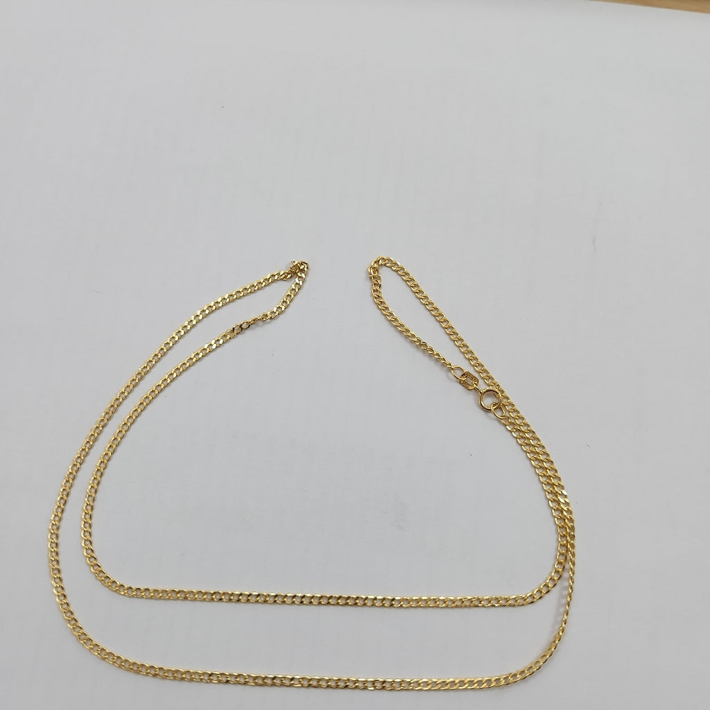 CADENAS BARBADA AMARILLA ORO 14K 2.1 (NUEVO)