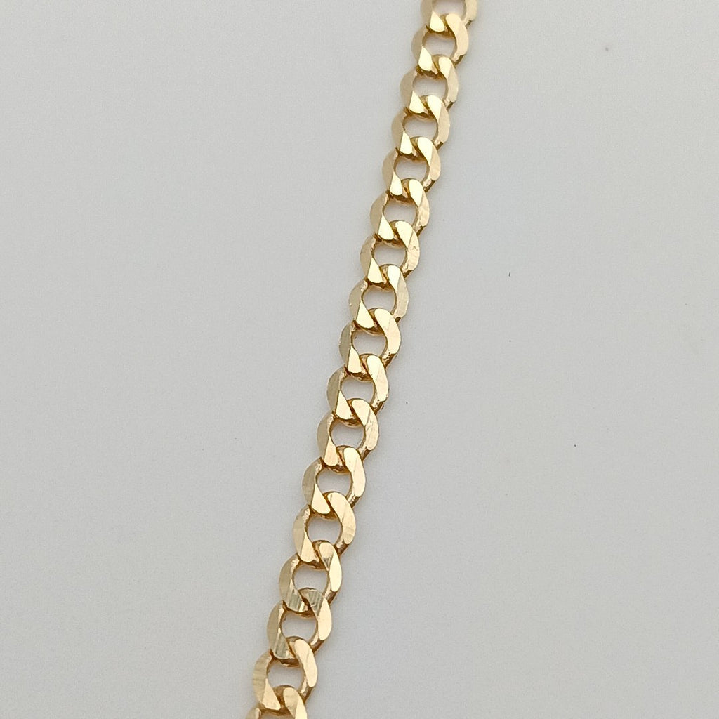 PULSERA TEJIDO BARBADA 14K 21 CM 2.3 GR (NUEVO)