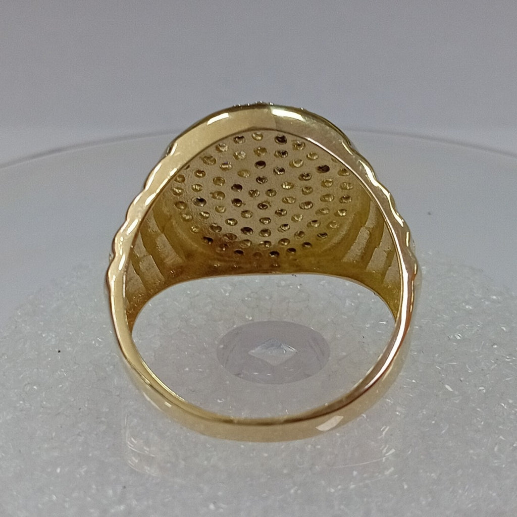ANILLO C CIRCONIAS 14K 11 TALLA 7.7 GR (NUEVO)