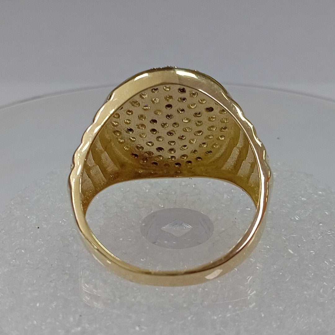 ANILLO C CIRCONIAS 14K 11 TALLA 7.7 GR (NUEVO)