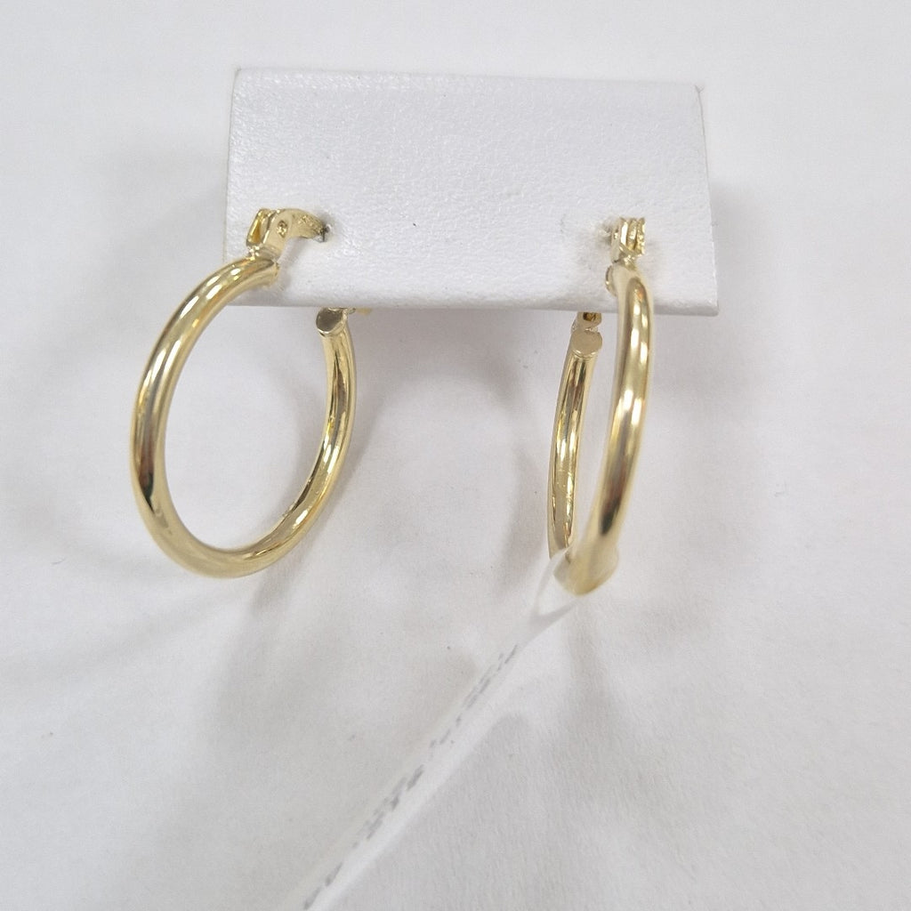 ARETES TEJIDO ARRACADAS LISAS 14K 1.2 GR (NUEVO)