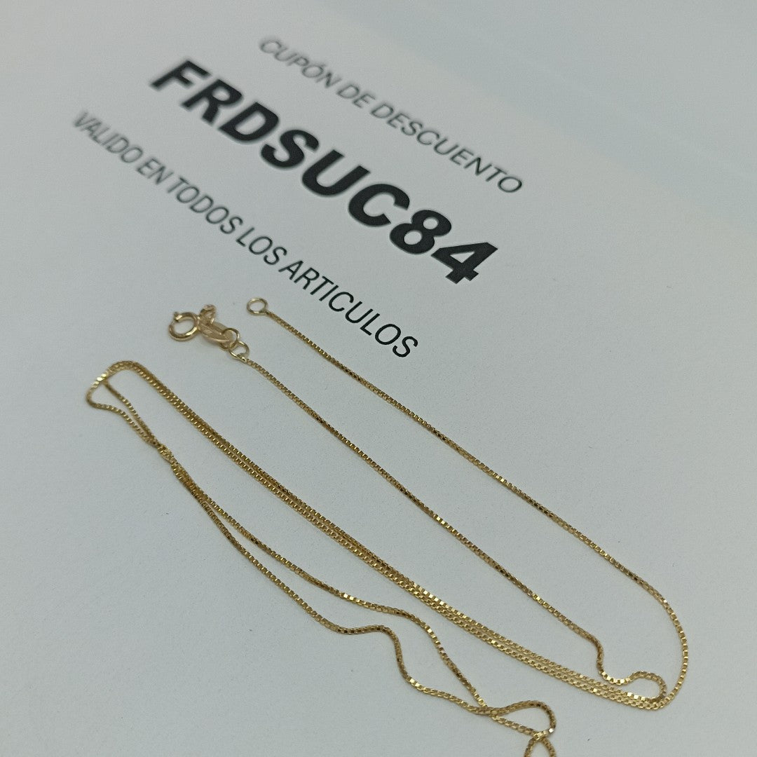 CADENA VENECIANO 14K 55 CM 1.7 GR (NUEVO)