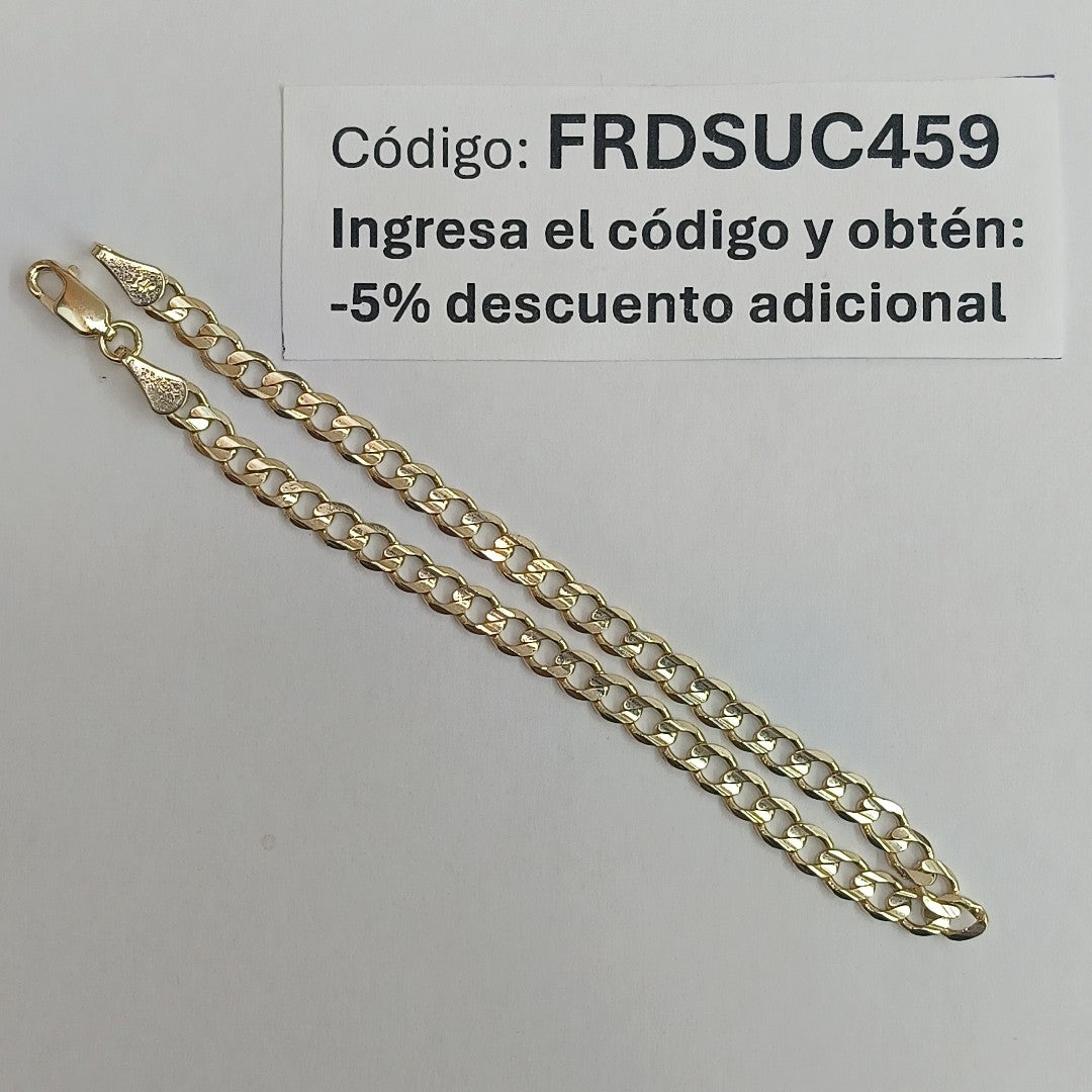 PULSERA BARBADA 14K 21 CM 4.9 GR (NUEVO)