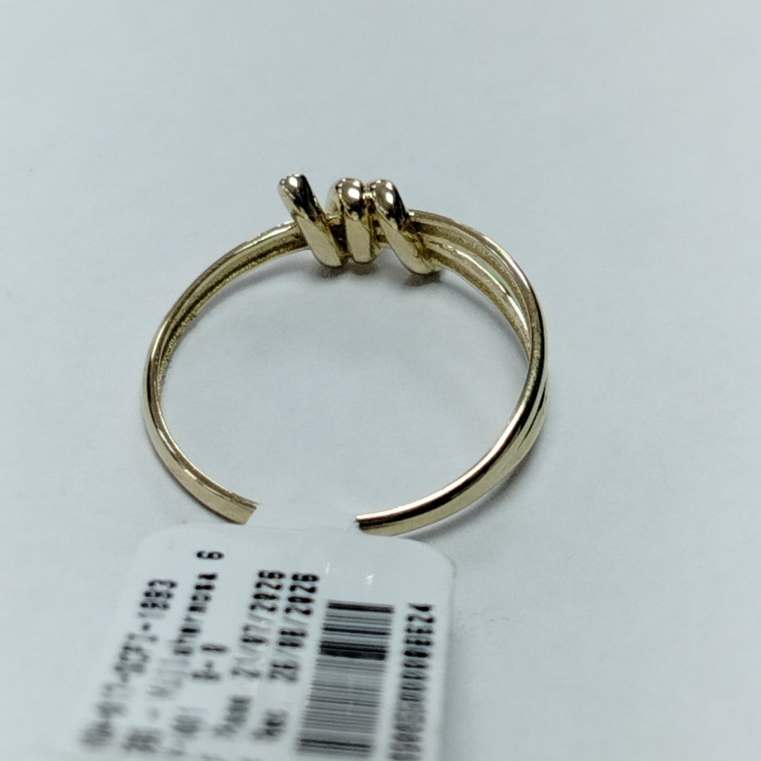 ANILLO ANILLITO C NUDO 14K 9 TALLA 2 GR (NUEVO)