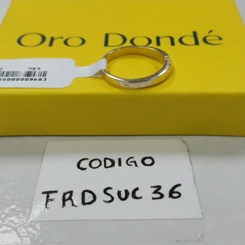 ANILLO ANILLITO SOLITARIO C CIRCONIA 14K 8 TALLA 2.6 GR (NUEVO)