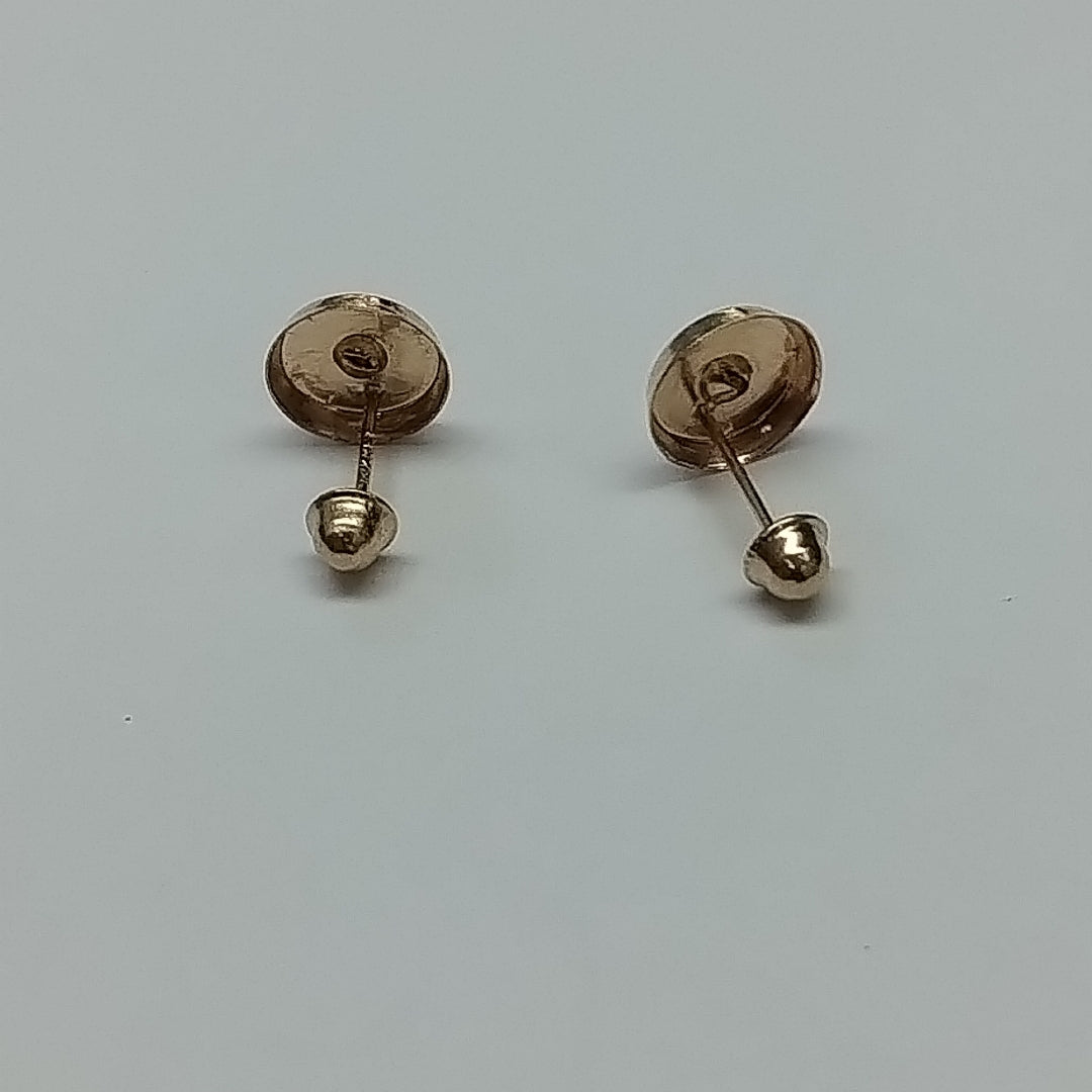 BROQUELES BROQUEL FIG BOTON C CIRCONIA 14K 0.2916 GR (NUEVO)