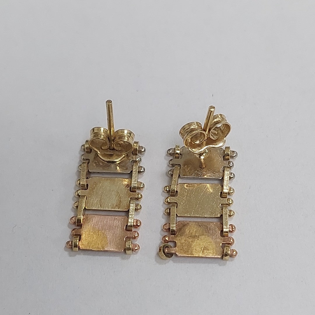BROQUELES PAR ORO 14 K 2.5 GRMS (SEMINUEVO)