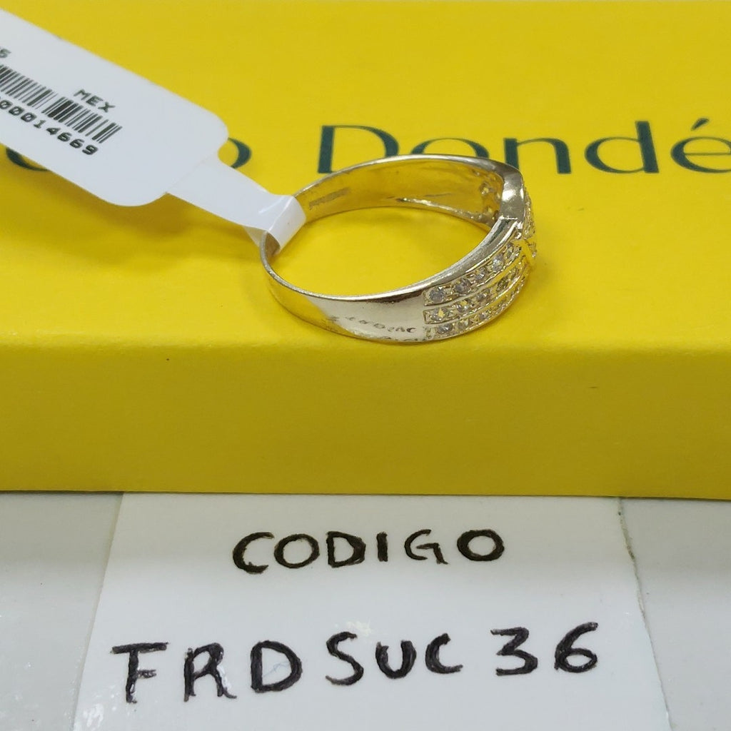 ANILLOS C CIRCONIAS 14K TALLA 9 3 GR (NUEVO)