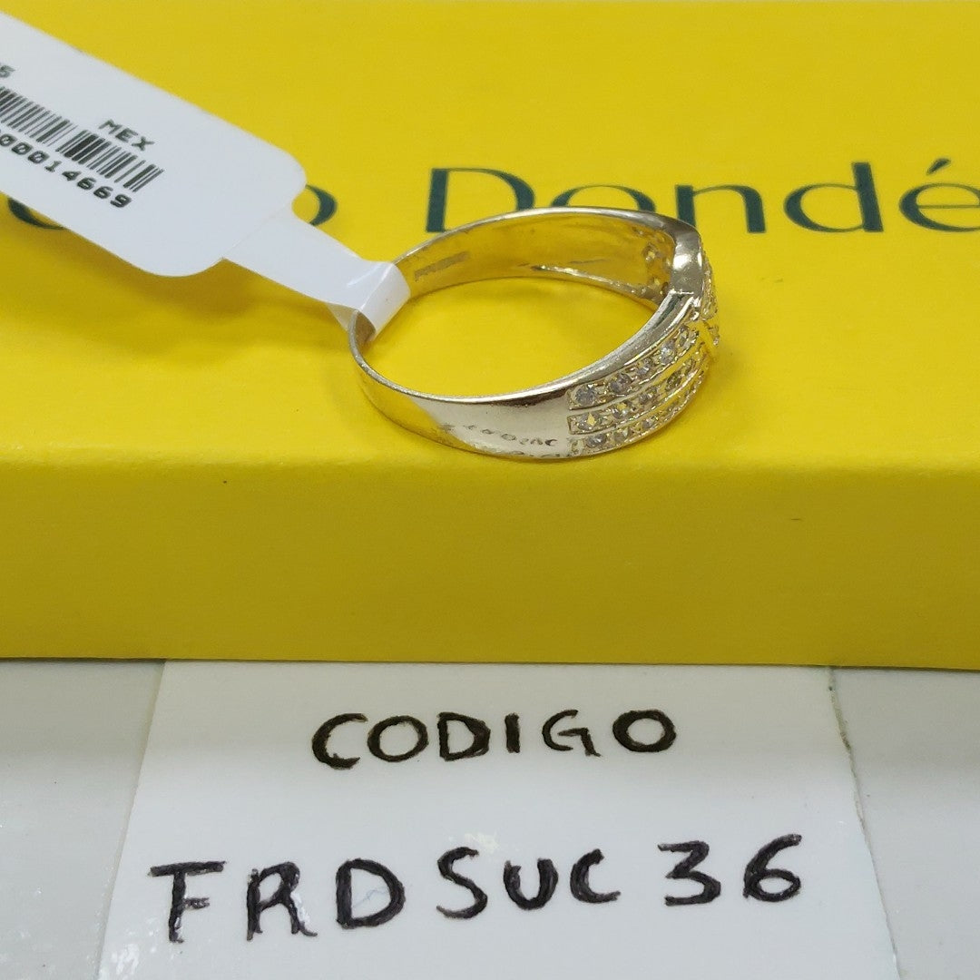 ANILLOS C CIRCONIAS 14K TALLA 9 3 GR (NUEVO)