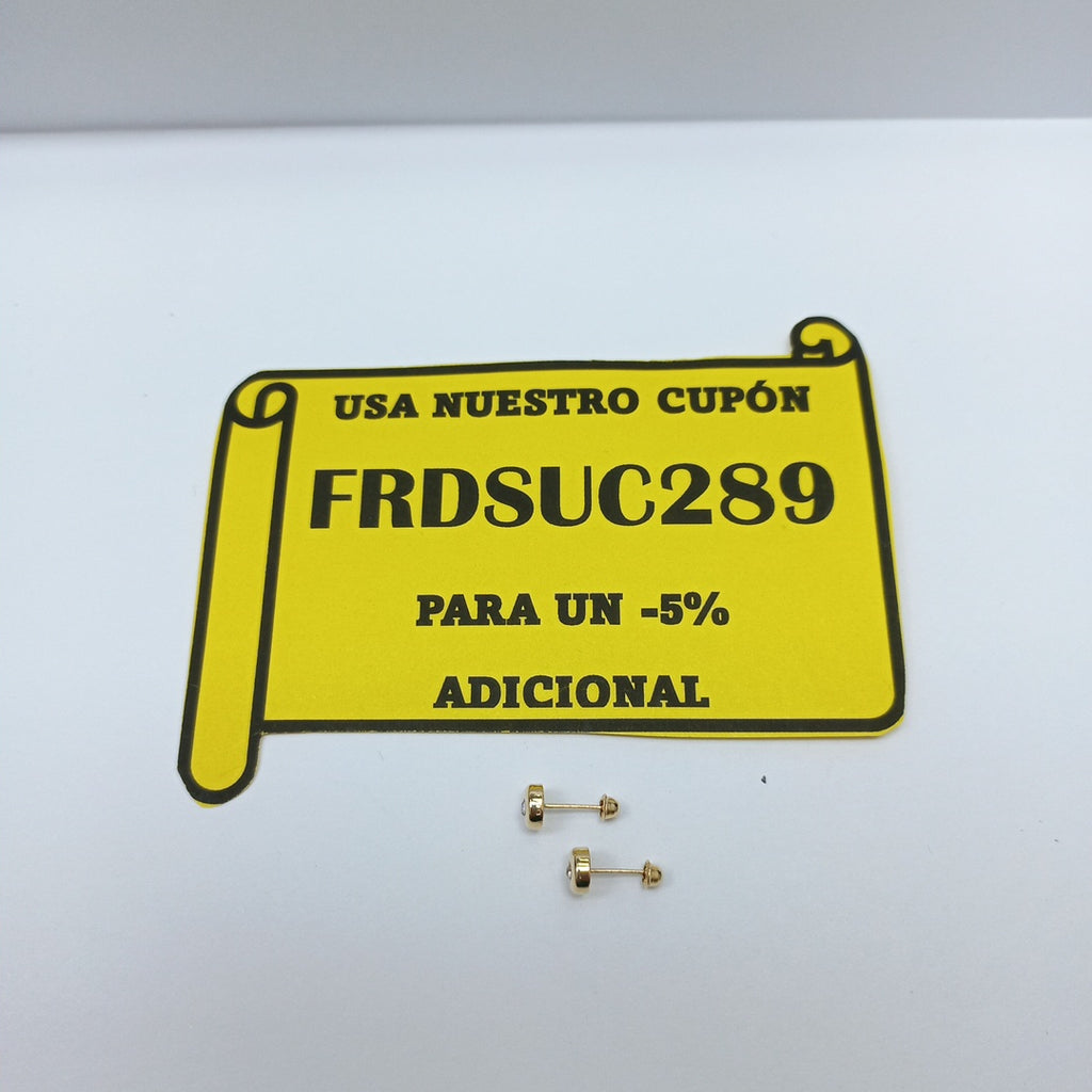 BROQUELES BROQUEL C CIRCONIA 14K 0.27 GR (NUEVO)