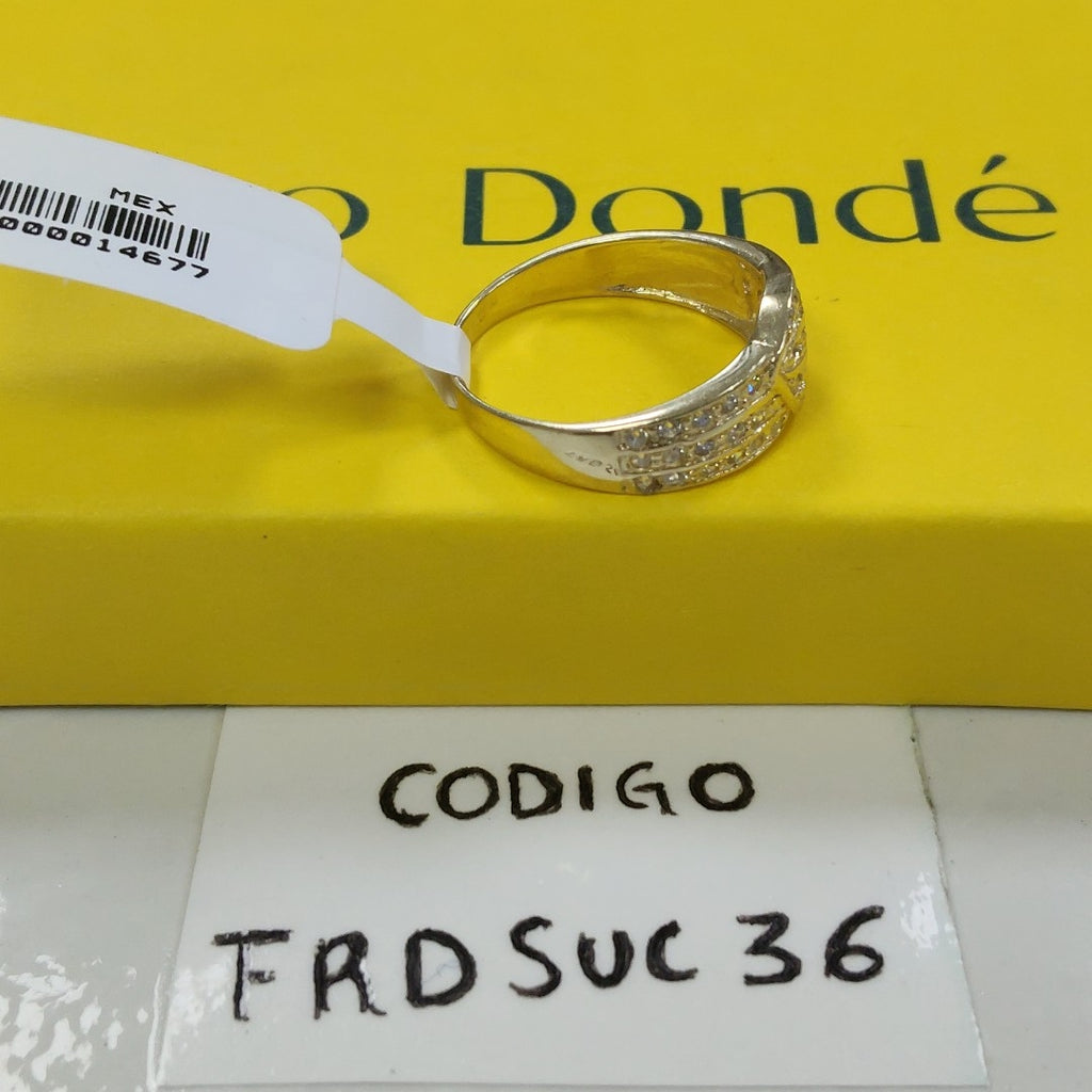 ANILLOS C CIRCONIAS 14K TALLA 7 2.8 GR (NUEVO)