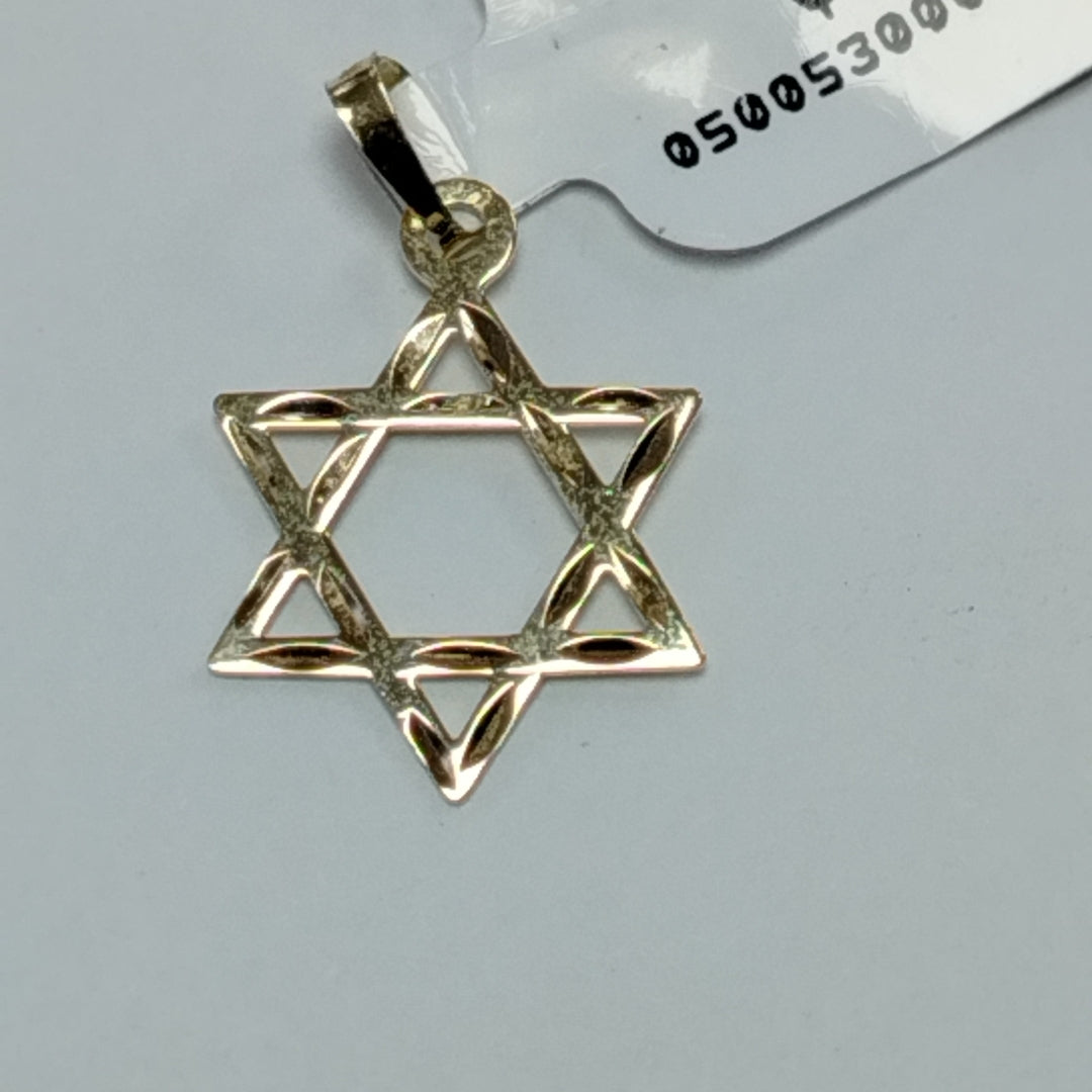 DIJE TEJIDO ESTRELLA DE DAVID 14K 0.5 GR (NUEVO)