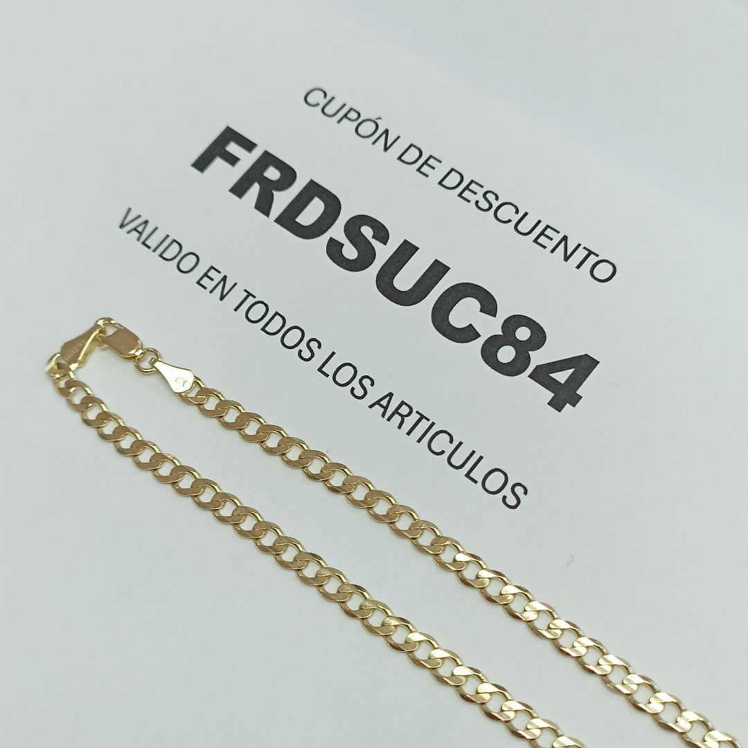 CADENA BARBADA 14K 55 CM 12.5 GR (NUEVO)