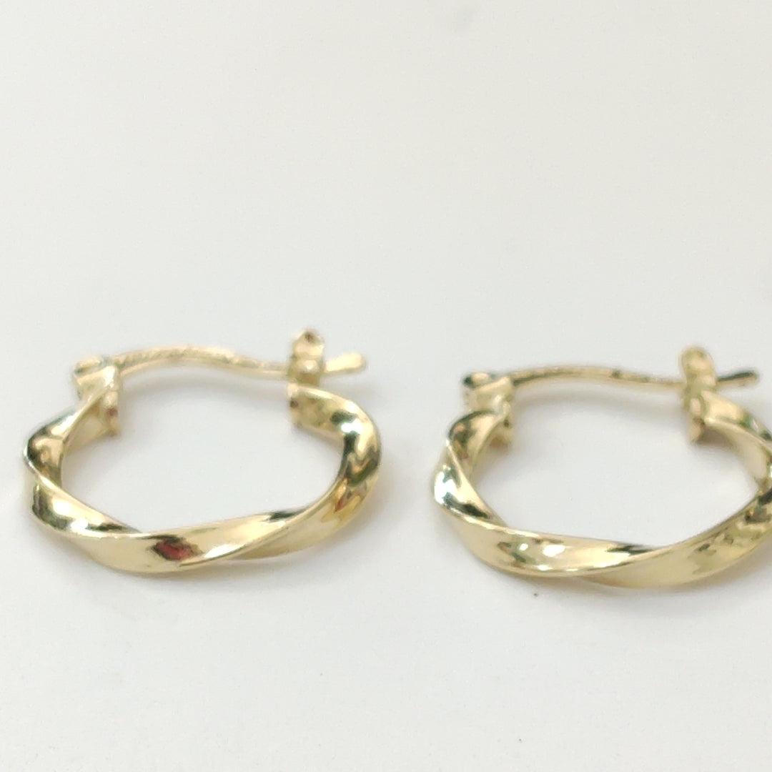 ARETES ARRACADAS TORZAL 14K 1.2 GR (NUEVO)