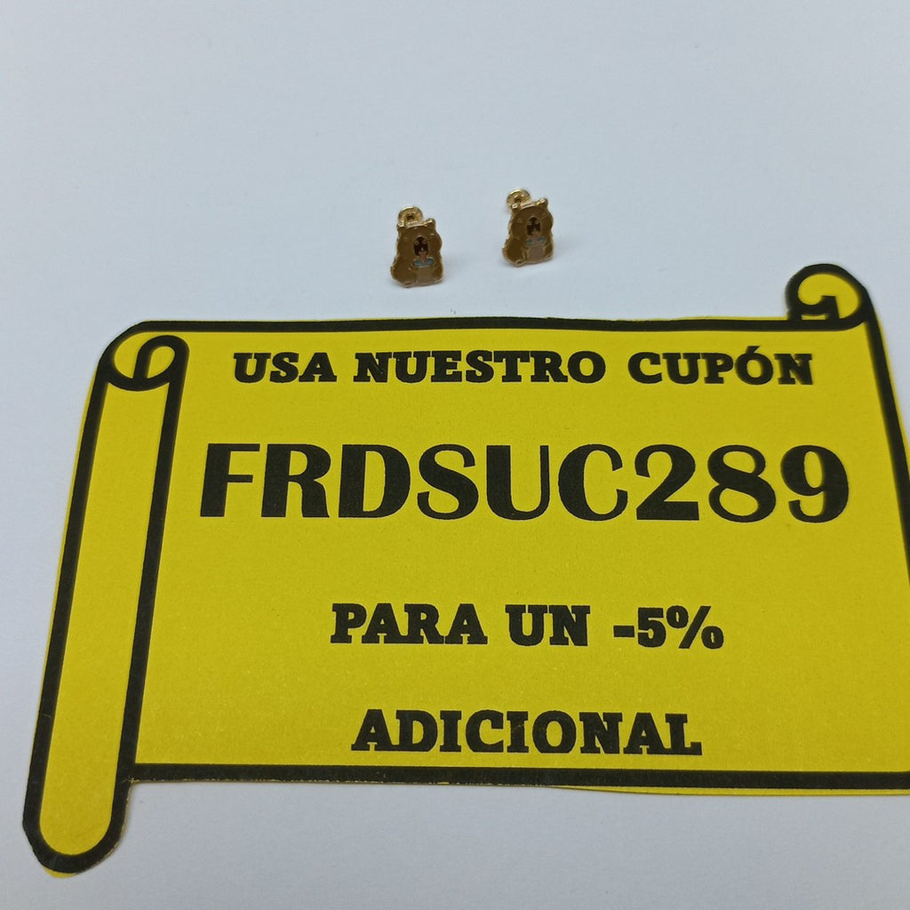 BROQUELES BROQUEL FIG CAPIBARA 14K 0.2657 GR (NUEVO)
