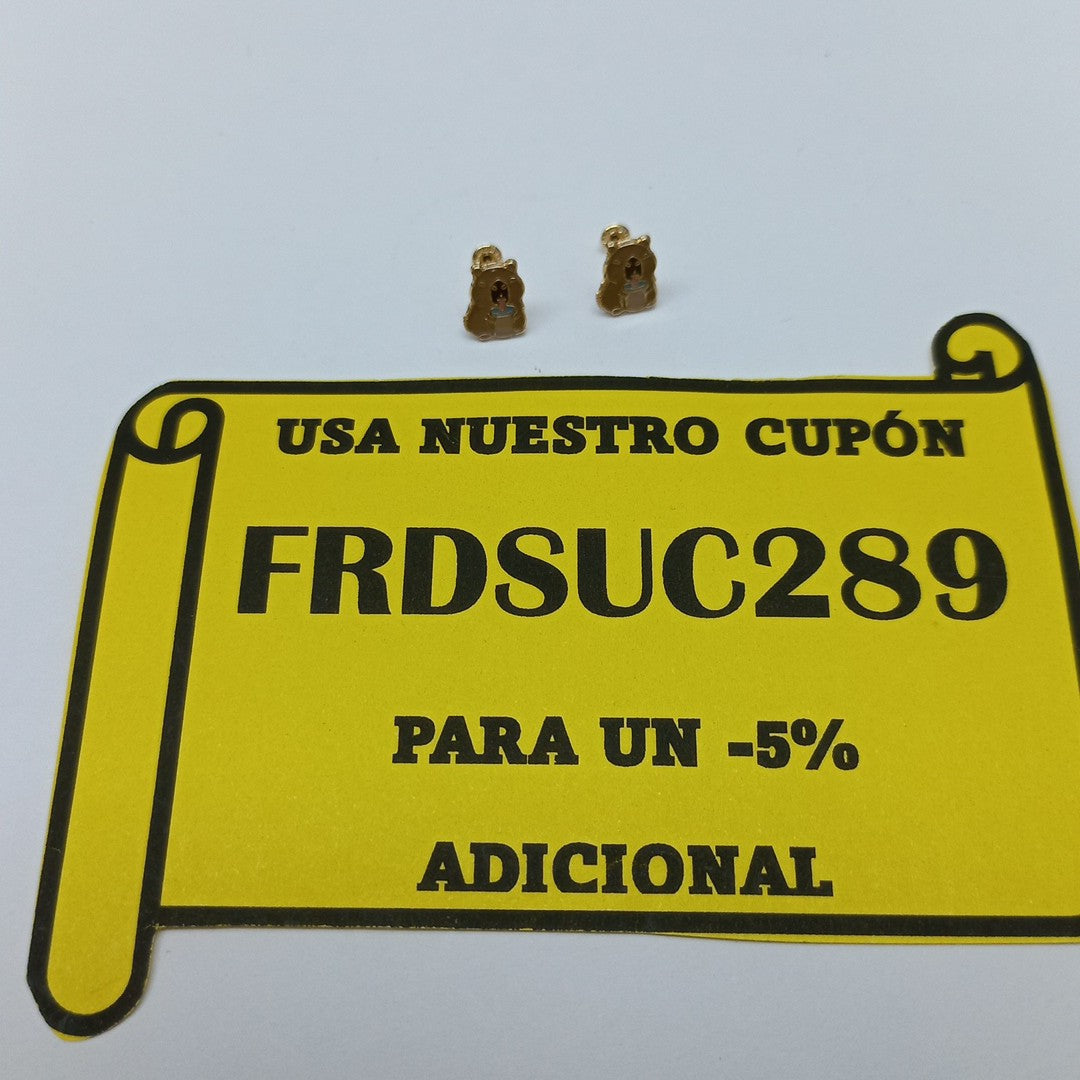 BROQUELES BROQUEL FIG CAPIBARA 14K 0.2657 GR (NUEVO)