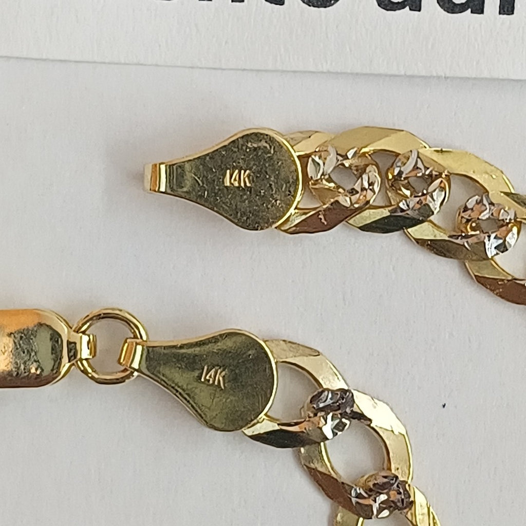 PULSERA BARBADA 14K 21 CM 6.2 GR (NUEVO)