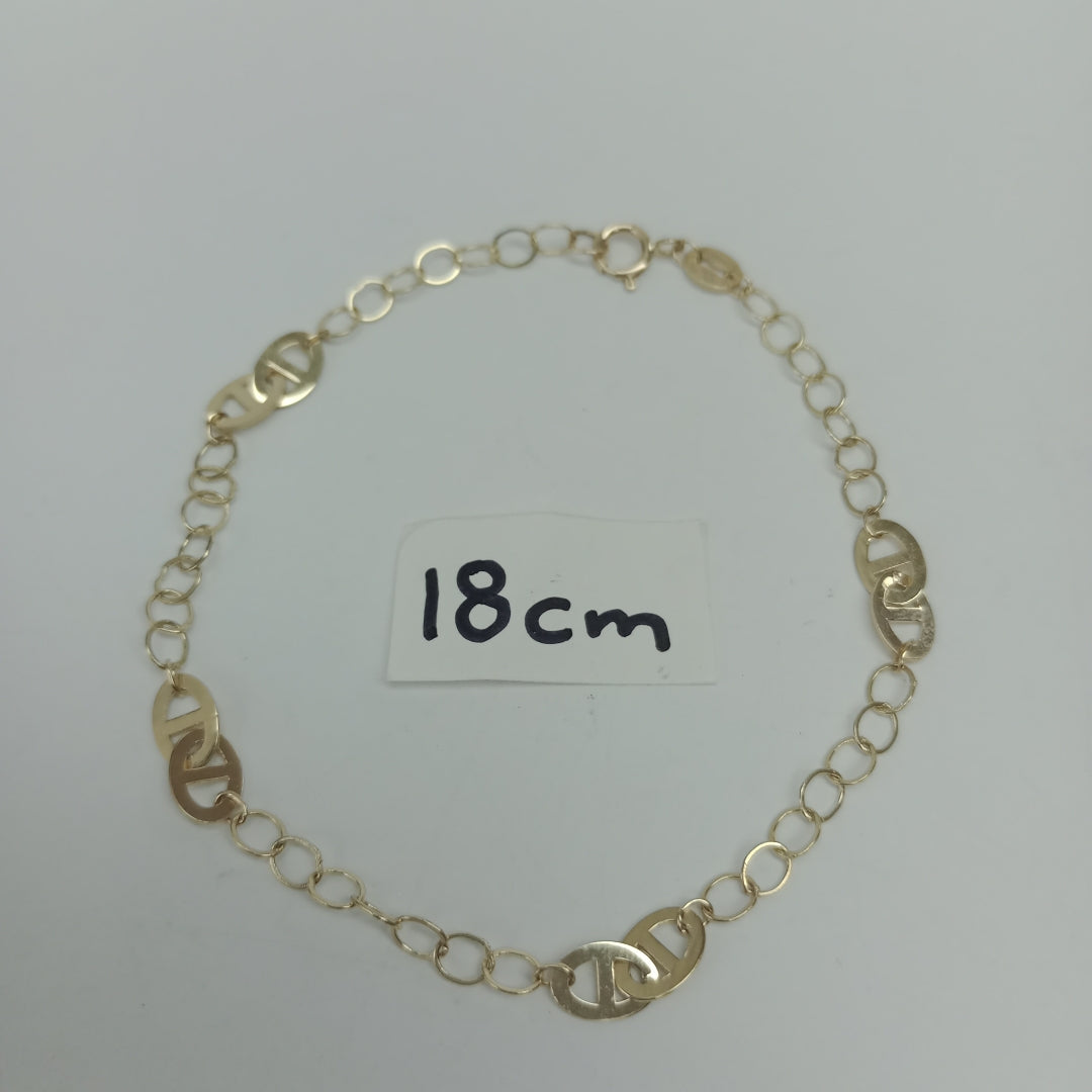 PULSERA ESPECIAL 14K 18 CM 1.5 GR (NUEVO)