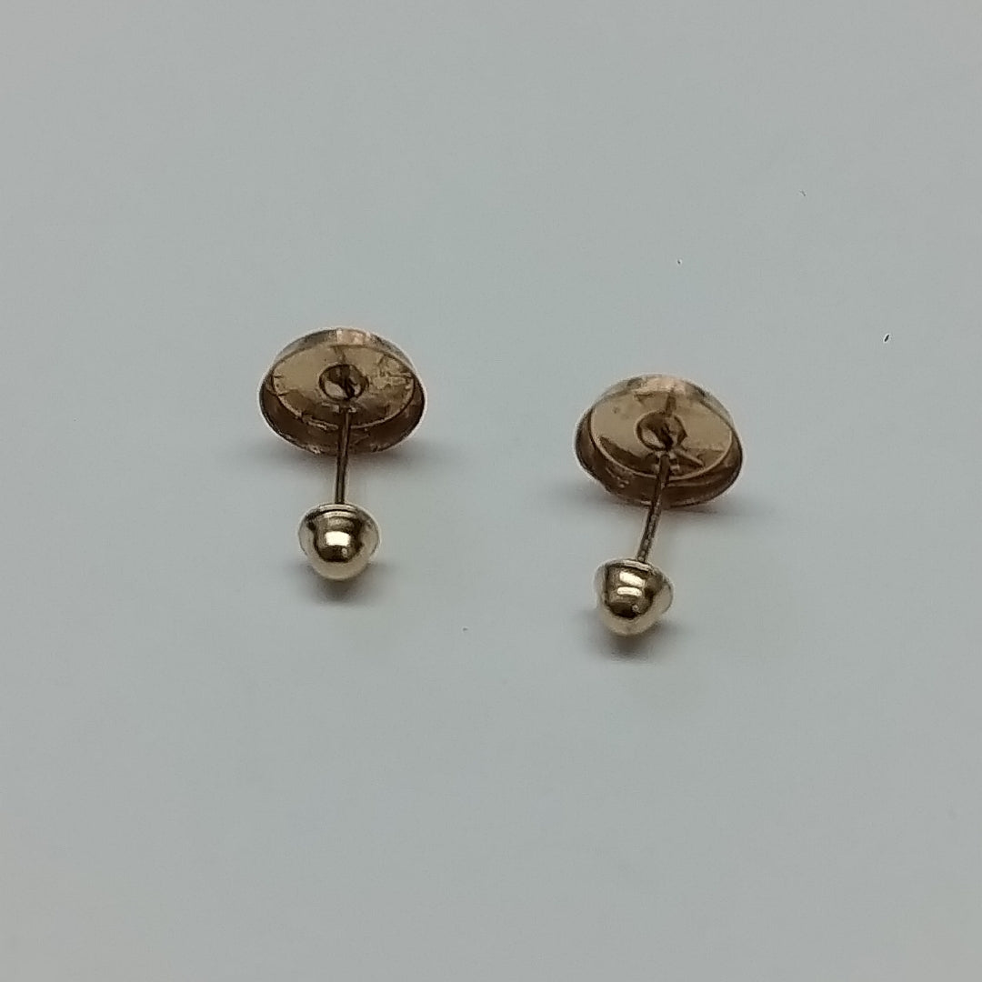 BROQUELES BROQUEL FIG BOTON C CIRCONIA 14K 0.2916 GR (NUEVO)
