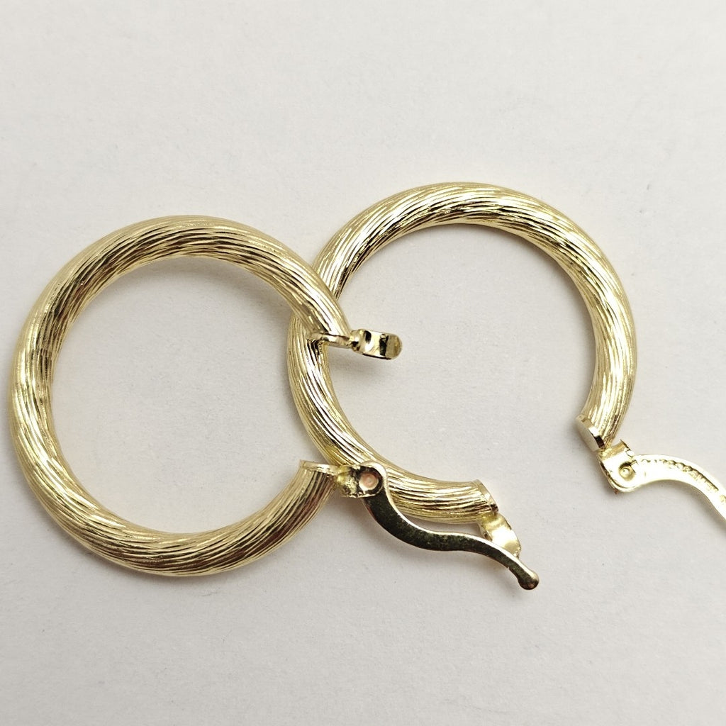 ARETES TEJIDO ARRACADAS ASTRIADAS 14K 2.9 GR (NUEVO)