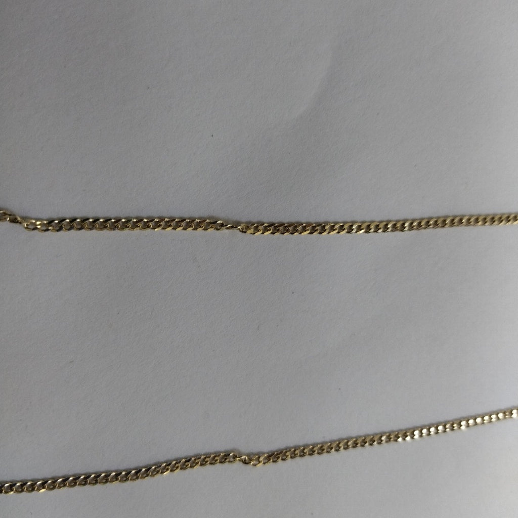 CADENAS TEJIDO BARBADA ORO 10K 60 CM 4.2 GR (NUEVO)