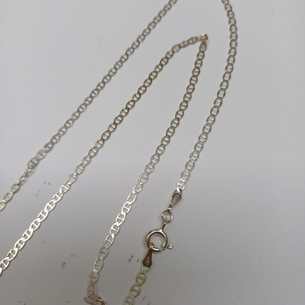 CADENA TEJIDO GUCHI PLATA .925 60 CM 3.7 GR (NUEVO)