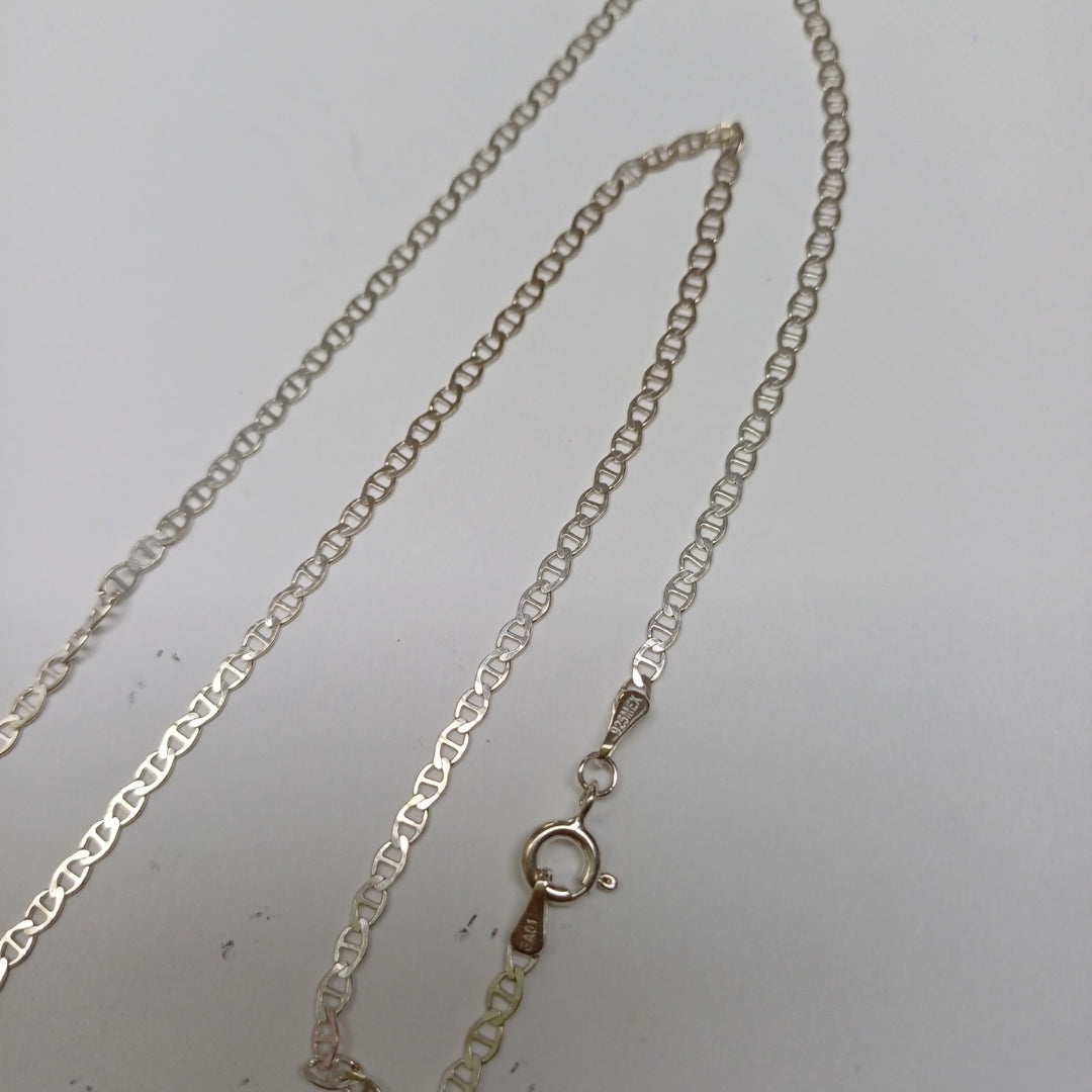 CADENA TEJIDO GUCHI PLATA .925 60 CM 3.7 GR (NUEVO)