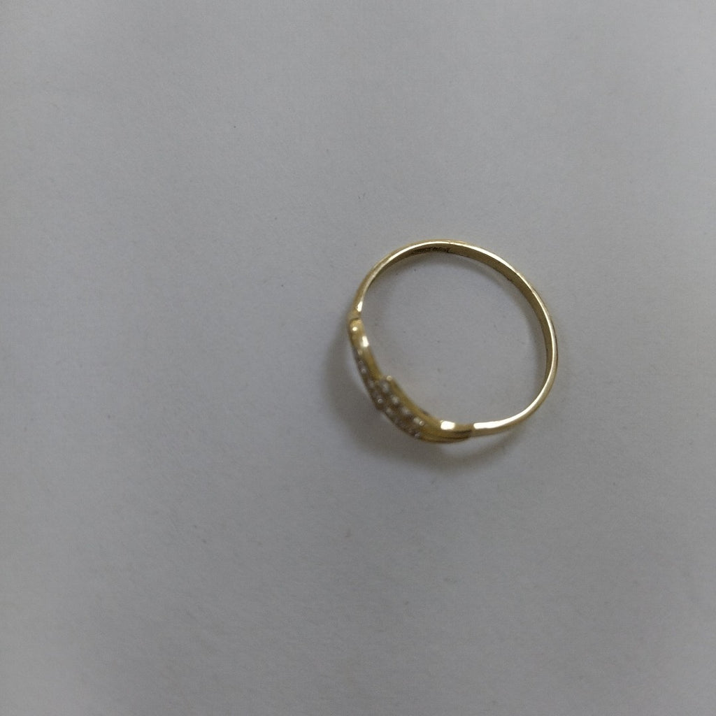 ANILLOS C CIRCONIAS 14K TALLA 8 0.8 GR (NUEVO)