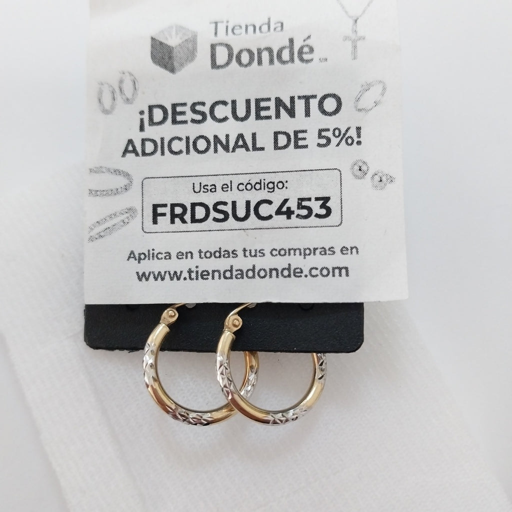 ARRACADAS PAR ORO 14 K 1.1 GRMS (SEMINUEVO)