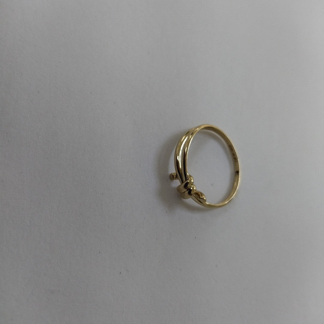 ANILLO ANILLITO C NUDO 14K 9 TALLA 2.1 GR (NUEVO)