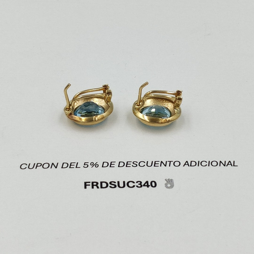 BROQUELES PAR ORO 14 K 7,60 GRMS (SEMINUEVO)