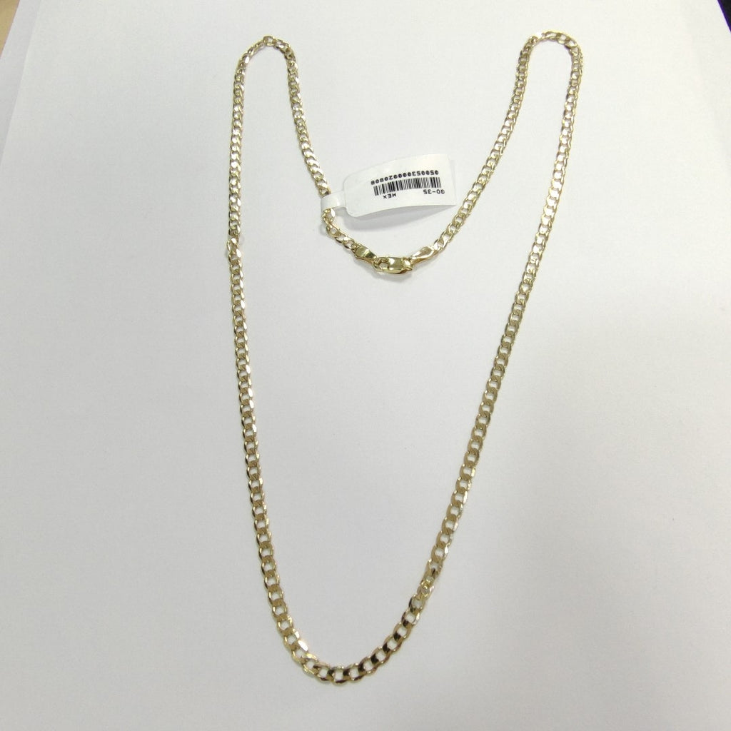 CADENA TEJIDO BARBADA 14K 60 CM 8.7 GR (NUEVO)