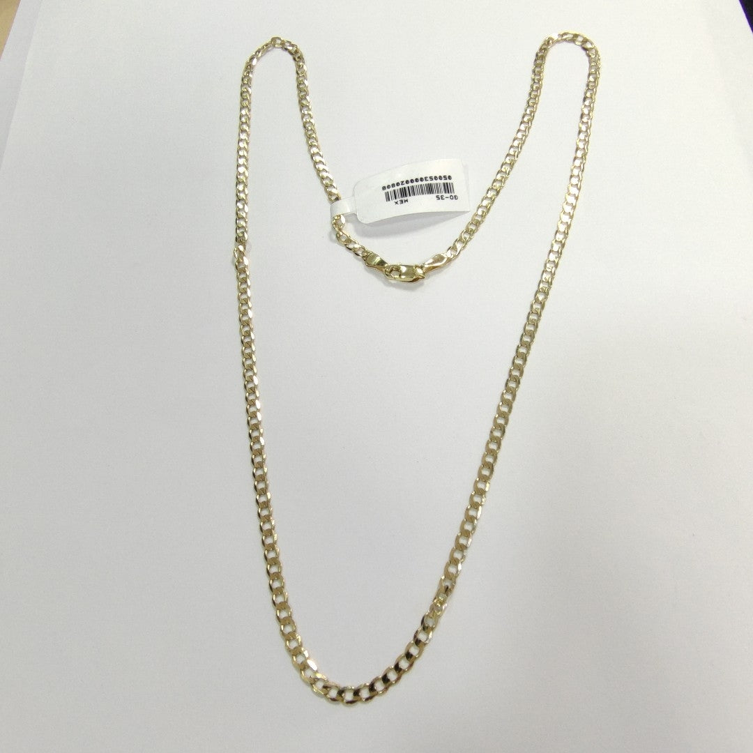 CADENA TEJIDO BARBADA 14K 60 CM 8.7 GR (NUEVO)