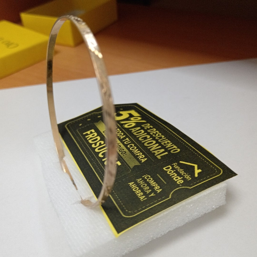 PULSERA RIGIDA ORO 14 K 7 GRMS (SEMINUEVO)