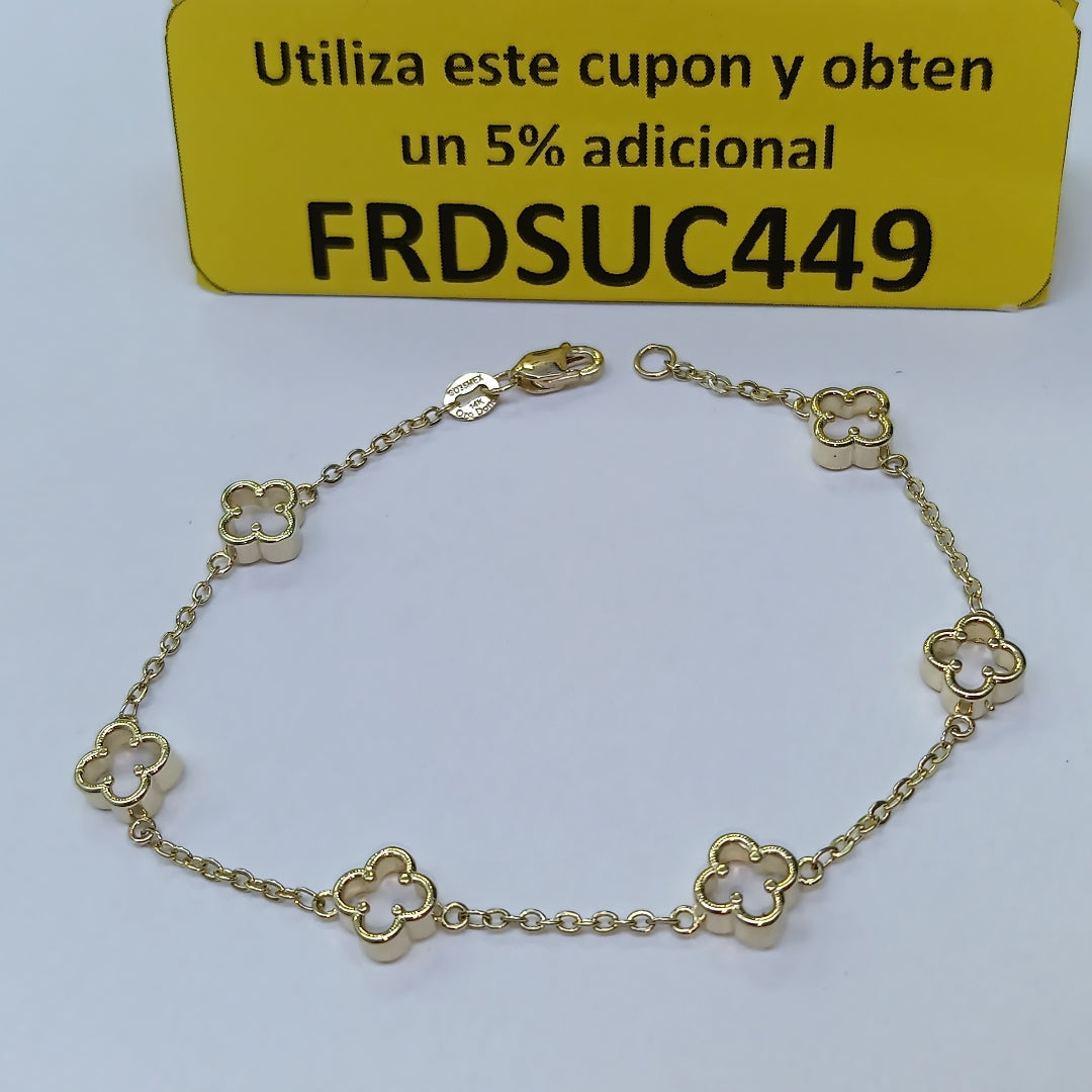 PULSERA ESPECIAL 14K 18 CM 4.3 GR (NUEVO)