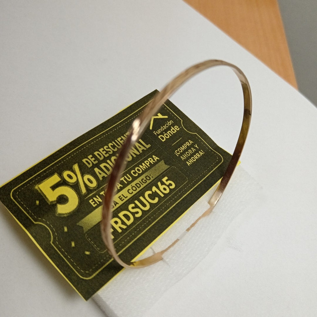 PULSERA RIGIDA ORO 14 K 6.9 GRMS (SEMINUEVO)