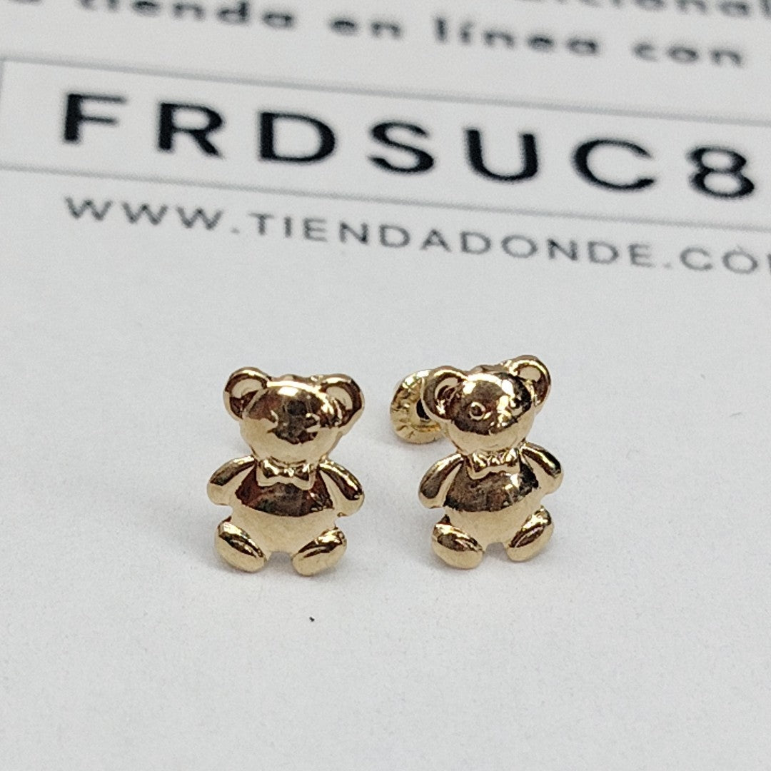 BROQUELES BROQUEL FIG OSO 14K 0.2592 GR (NUEVO)