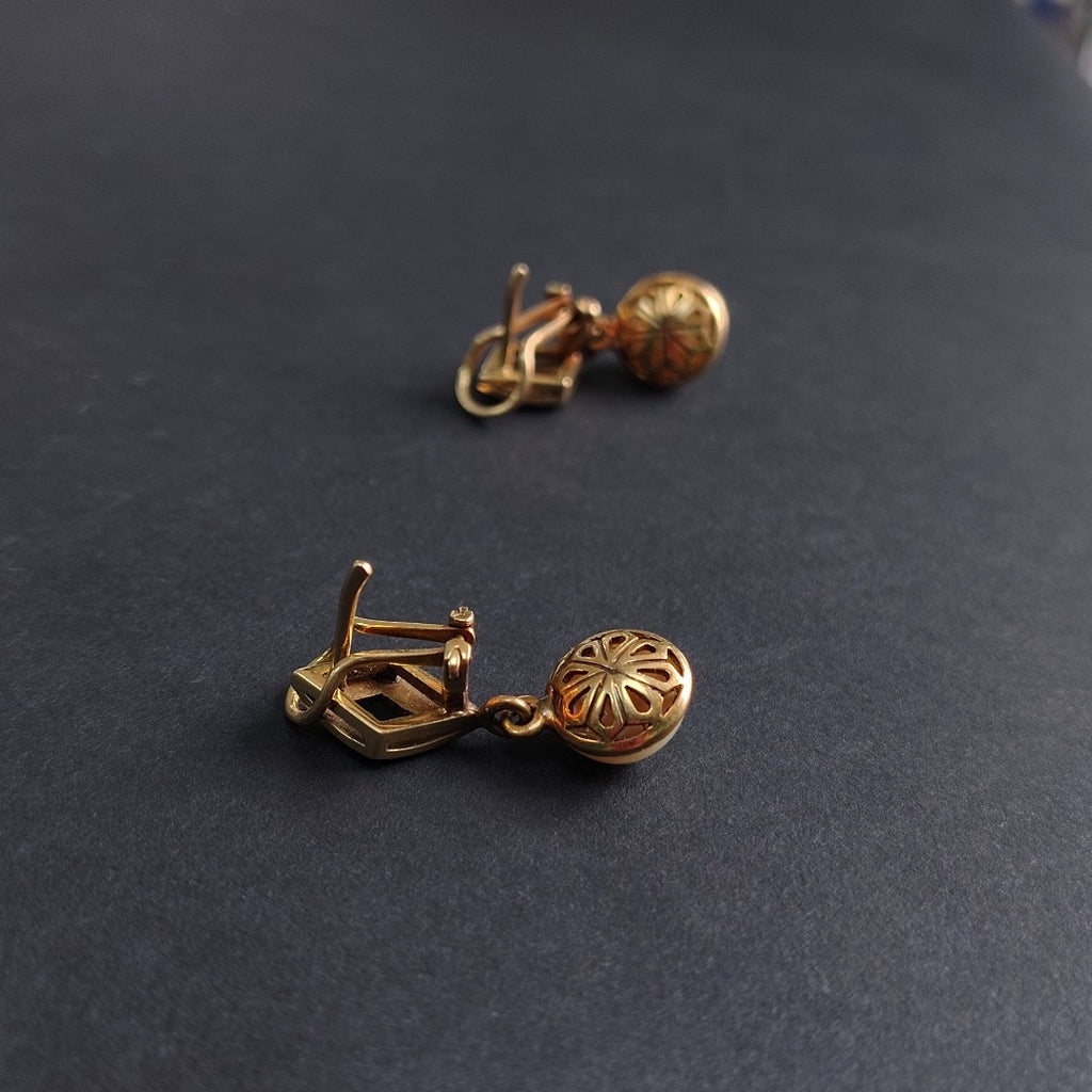 ARETES PAR ORO 14 K 6.1 GRMS (SEMINUEVO)