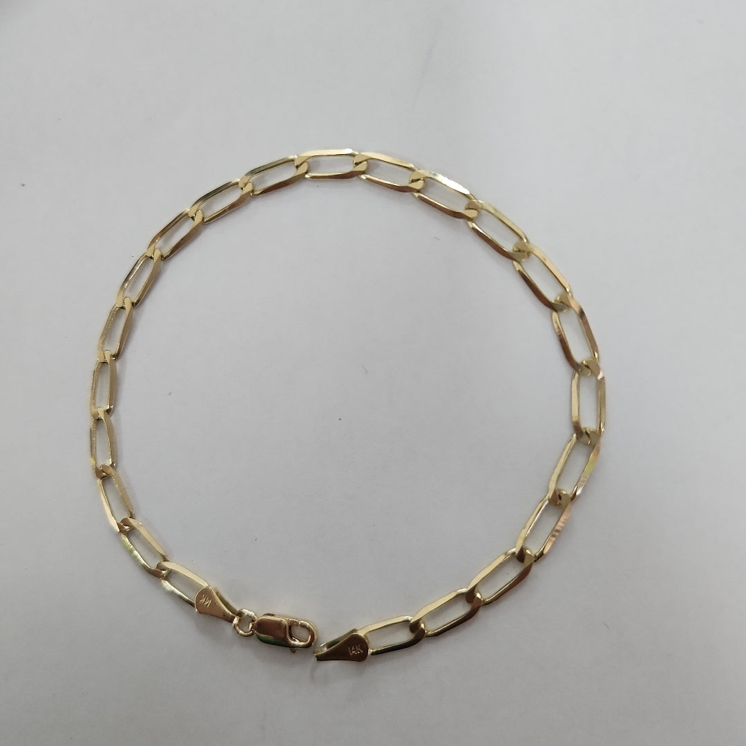 PULSERA ESLABON 14K 21 CM 4.3 GR (NUEVO)