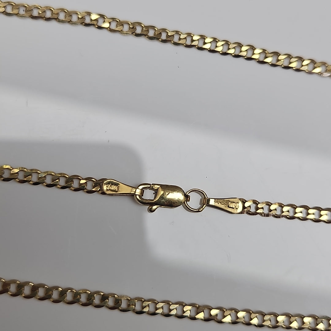 CADENA BARBADA 14K 55 CM 5.9 GR (NUEVO)