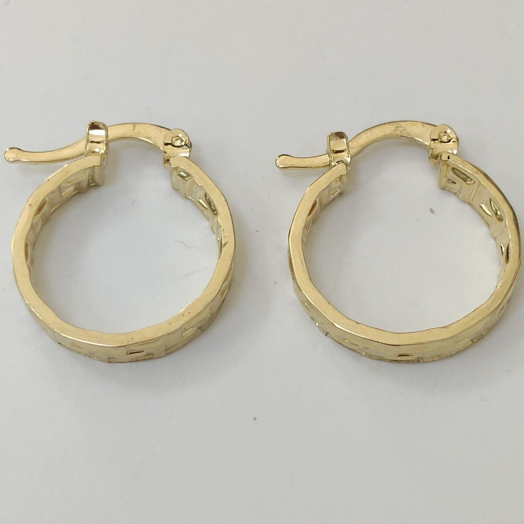 ARETES ARRACADAS FIG GRECAS 14K 1.8 GR (NUEVO)