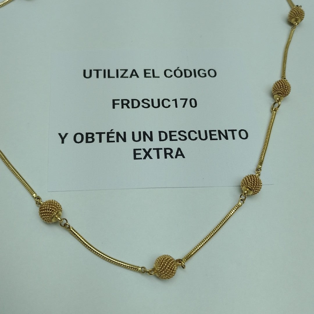 GARGANTILLA ORO 14 K 12.4 GRMS (SEMINUEVO)